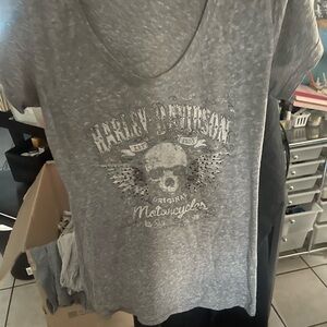 Harley-Davidson Charcoal Skull Graphic Tee